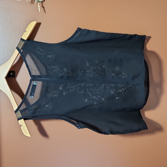 Sheer Embroidered Tank - Picture 4 of 4